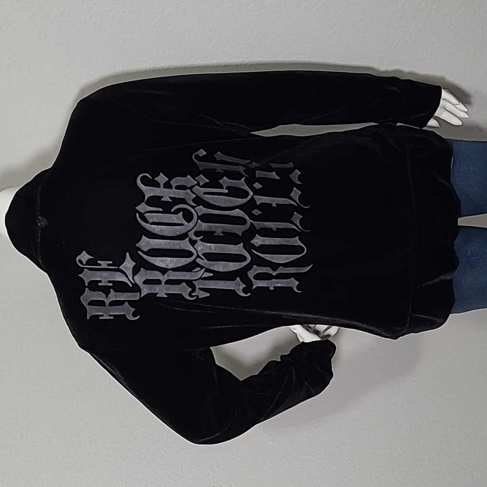 REROCK Velvet Track Jacket RARE NWT Large Y2K
